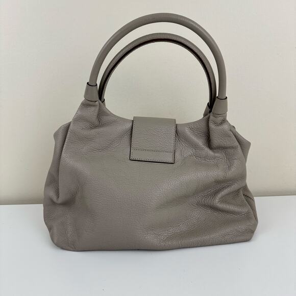 KATE SPADE Pebbled Leather Bexley Stevie Satchel Shoulder Bag Taupe w/ Dustbag - Picture 3 of 13